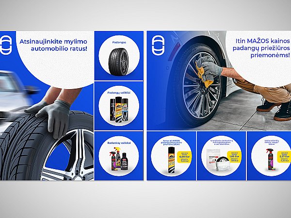 Autoaibė soc. tinklų vizualiniai maketai