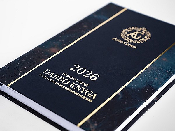 NUMEROLOGINĖ DARBO KNYGA SU ASTROLOGINĖMIS REKOMENDACIJOMIS